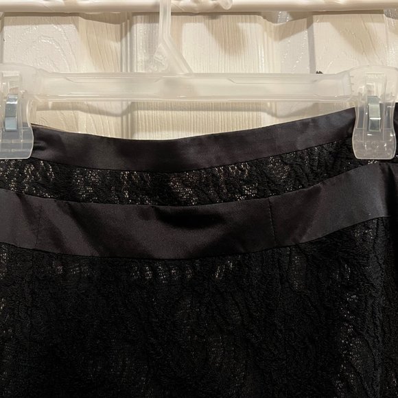 Worthington Lace "Suit" Skirt Black Size 8 - Picture 4 of 6